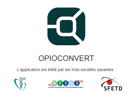 Opioïdes : le nouvel outil OPIOConvert